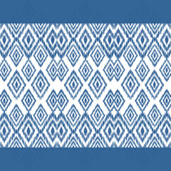 seamless pattern with blue and white pattern