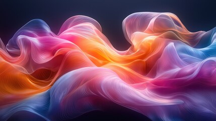 Fototapeta premium Soft and liquid color waves background