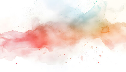 Obraz premium Soft watercolor splashes or strokes in muted tones, offering an artistic yet understated look