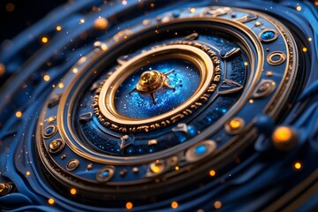 Obraz premium Zodiac signs in a cosmic portal, illustrated in a scene where each zodiac sign is a gateway to another dimension, with stars, galaxies, and cosmic energy swirling around them