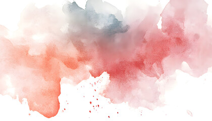 Obraz premium Soft watercolor splashes or strokes in muted tones, offering an artistic yet understated look