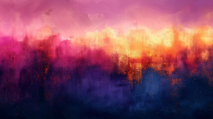 Obraz premium A colorful painting with a rainbow of colors and a splash of white