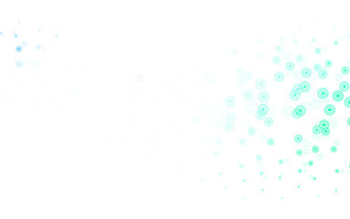 Light Blue, Green vector layout with circle shapes.