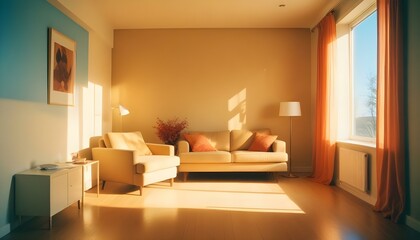 Fototapeta premium Photo interior modern design room 3d illustration