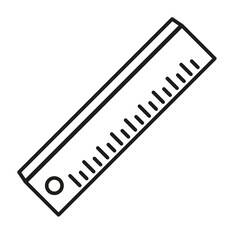 Ruler icon Vector Line Icon Design