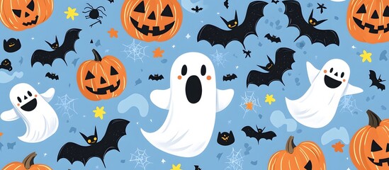 Halloween seamless pattern