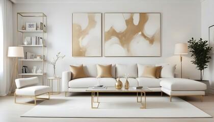 Photo interior modern design room 3d illustration