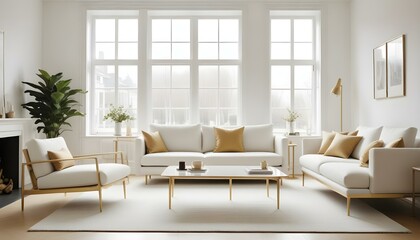 Fototapeta premium Photo interior modern design room 3d illustration