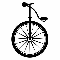 Unicycle Black silhouette