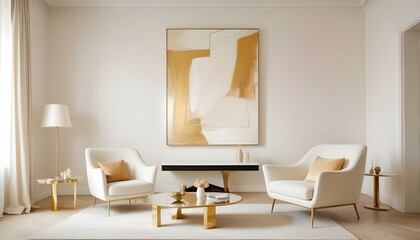 Fototapeta premium Photo interior modern design room 3d illustration