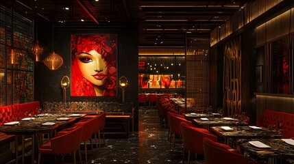 A dynamic restaurant with vibrant ever-changing decor and themes