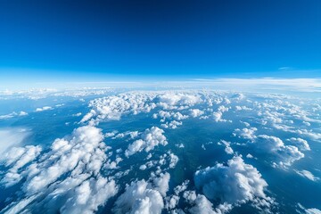 Fototapeta premium Aerial Canvas of Cloud-Covered Earth