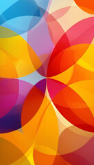 Obraz premium Colorful abstract pattern in orange and blue
