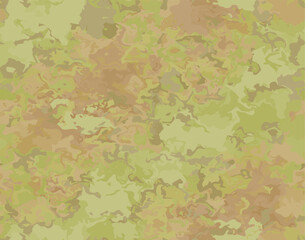 Fototapeta premium Full seamless watercolor camouflage texture print pattern. Usable for Jacket Pants Shirt and Shorts. Army textile fabric. Unique tie dye military camo. Vector illustration.