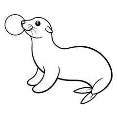 polar bear on a beach