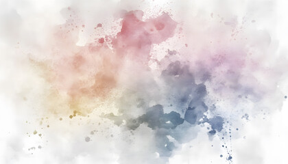 Fototapeta premium Soft watercolor splashes or strokes in muted tones, offering an artistic yet understated look