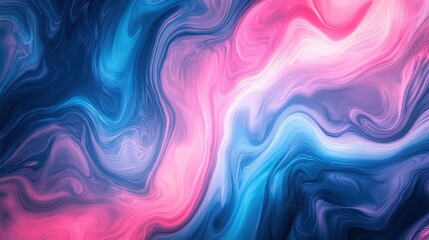 Fototapeta premium Colorful patterns swirl together as shades of pink, blue, and purple intertwine, creating a striking abstract backdrop for creative projects