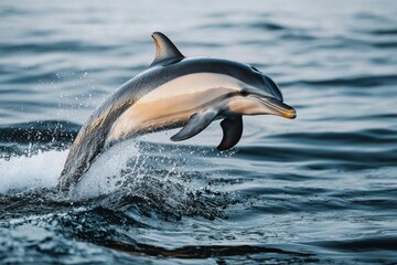 Dolphin Leaping from the Ocean Surface