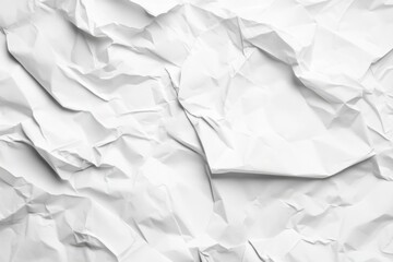 Fototapeta premium Crumpled white paper background