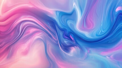 Fototapeta premium Swirling pink and blue tones create a captivating abstract background full of vibrant color blends and flowing patterns