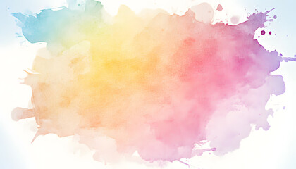 Obraz premium Soft watercolor splashes or strokes in muted tones, offering an artistic yet understated look