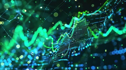 Obraz premium Abstract Digital Data Visualization
