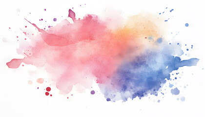 Obraz premium Soft watercolor splashes or strokes in muted tones, offering an artistic yet understated look