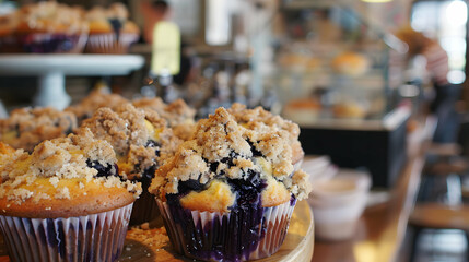 Blueberry Muffins With Streusel Topping Charm