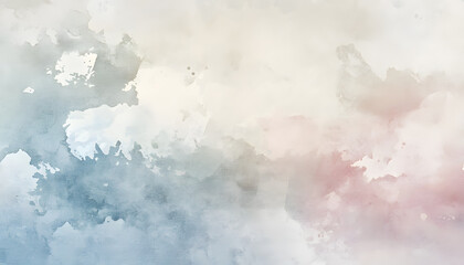 Obraz premium Soft watercolor splashes or strokes in muted tones, offering an artistic yet understated look