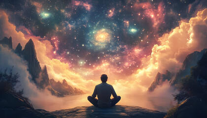Man Contemplating the Universe