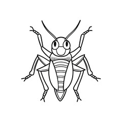  Cockroach lineout icon on white background. Vector black insect silhouette.