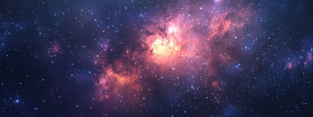 Fototapeta premium Cluster of stars in a 3D cartoon rendering Nebula Starfield