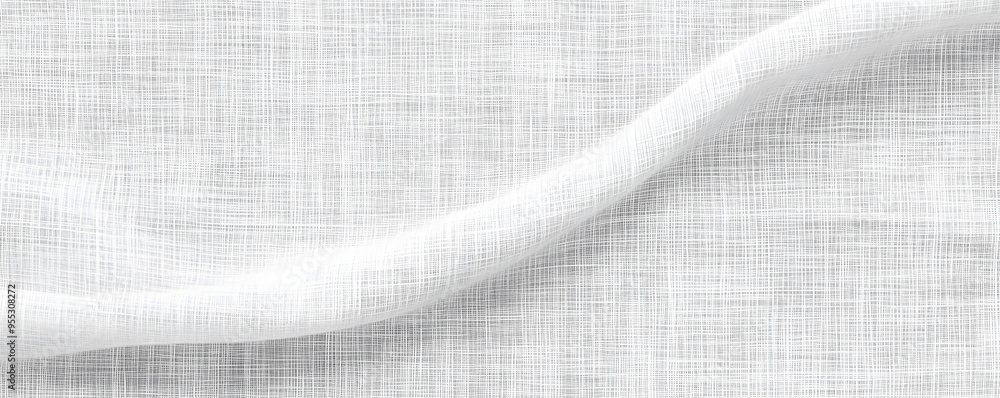 Poster seamless subtle white linen textile transparent background texture overlay. abstract cloth fabric gr