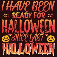 Halloween retro vintage t-shirt design