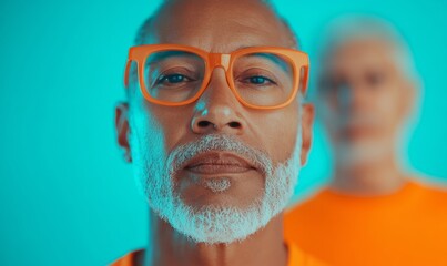 Diverse Anxiety Therapy Group Young Black Woman and Elderly Asian Man in Supportive Discussion, Daytime Session