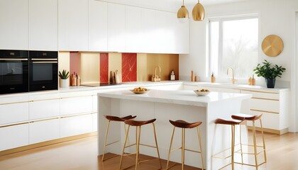 Photo interior modern design room 3d illustration