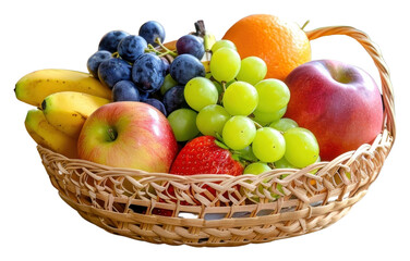 PNG Wooden fruit basket banana apple table.