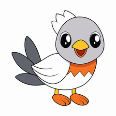 Bird cartoon vector illustration style design
