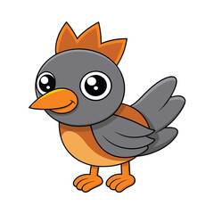 Bird cartoon vector illustration style design