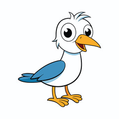 Bird cartoon vector illustration style design