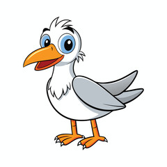 Bird cartoon vector illustration style design