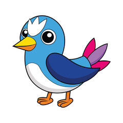 Bird cartoon vector illustration style design