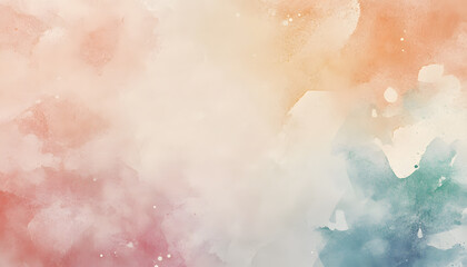 Obraz premium Soft watercolor splashes or strokes in muted tones, offering an artistic yet understated look