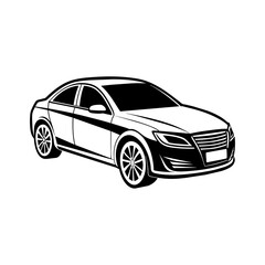 car isolated on white