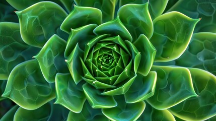 Succulent Rosette - A Close-Up View of Nature's Beauty