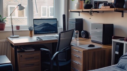 Modern Home Office Setup with Minimalist Style