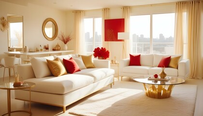 Obraz premium Photo interior modern design room 3d illustration