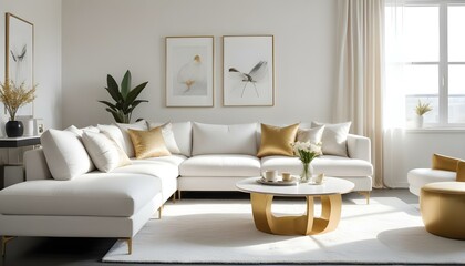 Photo interior modern design room 3d illustration