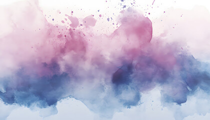 Obraz premium Soft watercolor splashes or strokes in muted tones, offering an artistic yet understated look