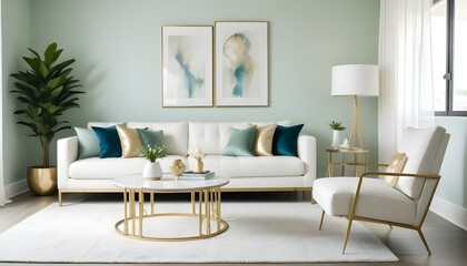 Photo interior modern design room 3d illustration